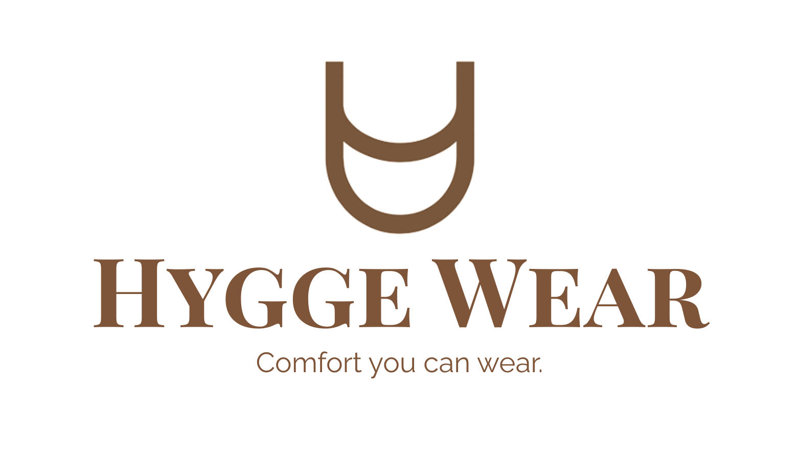 Logo of Hygge Wear with a stylized 'H' and brand name on a white background.
