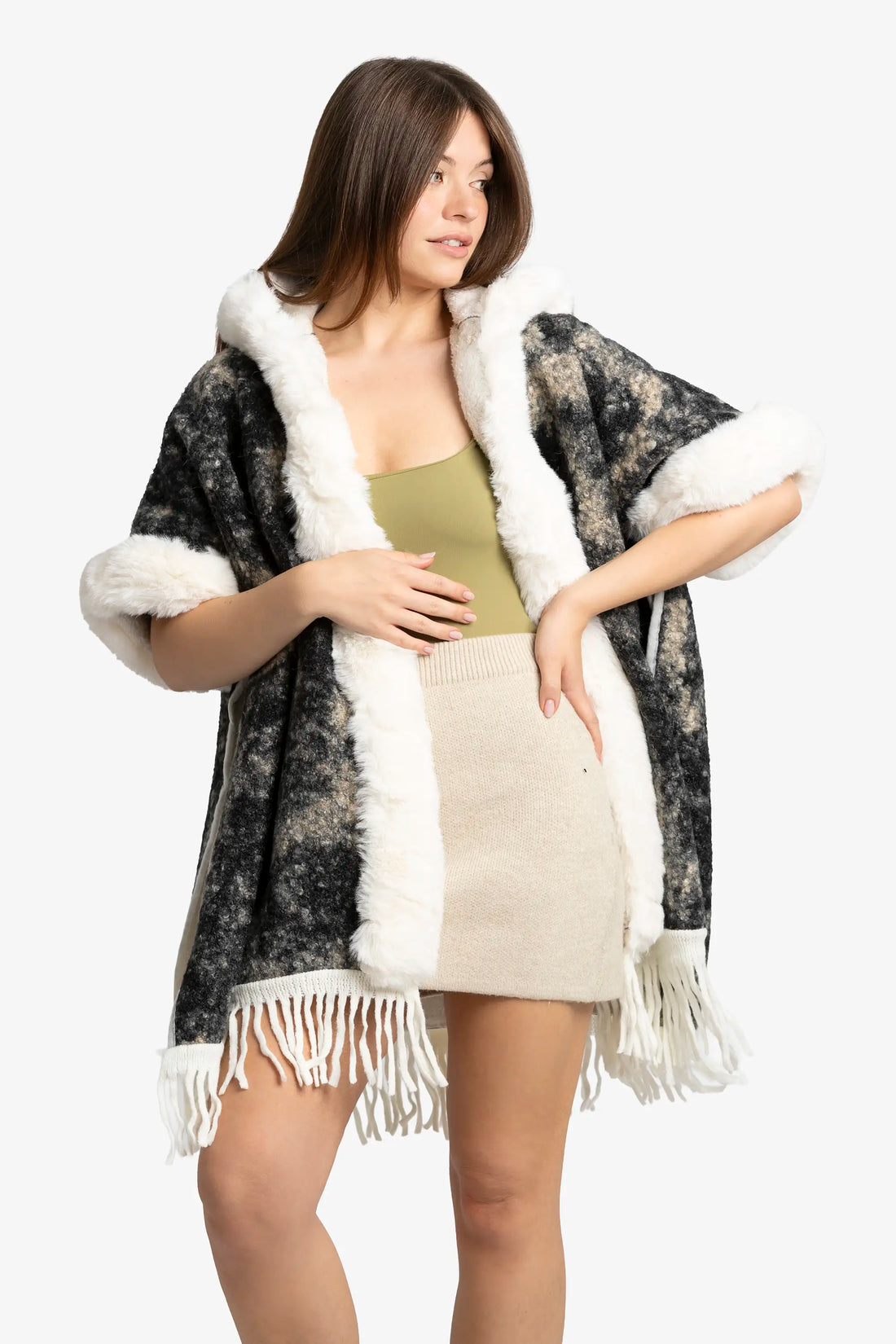 Marble Mist Poncho