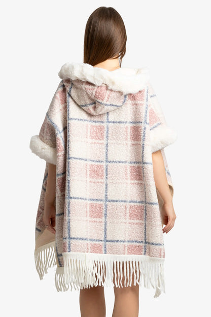 Blush Check Dream Poncho